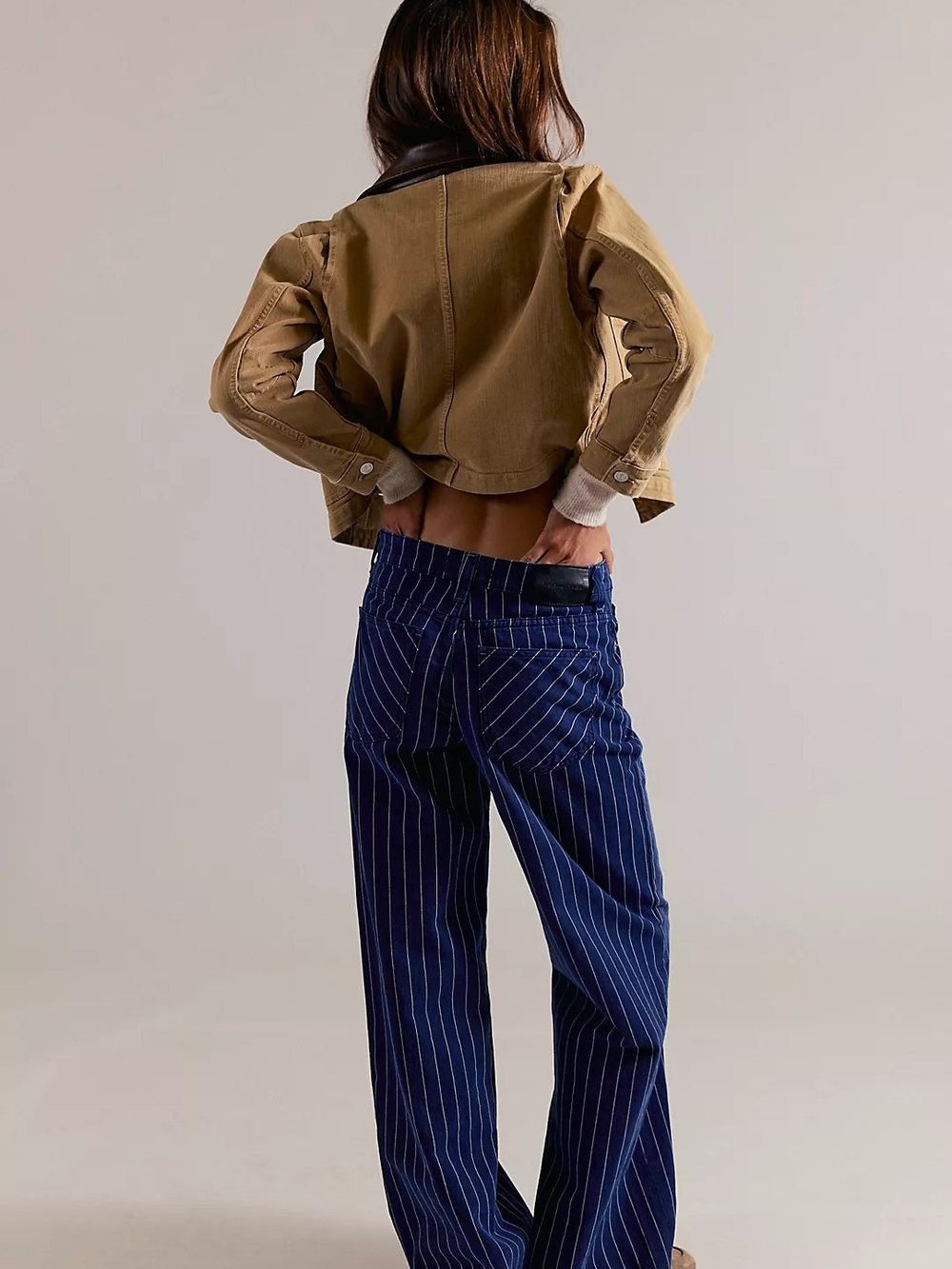 We The Free Nia Striped Boyfriend Jeans - Picture 3 of 8